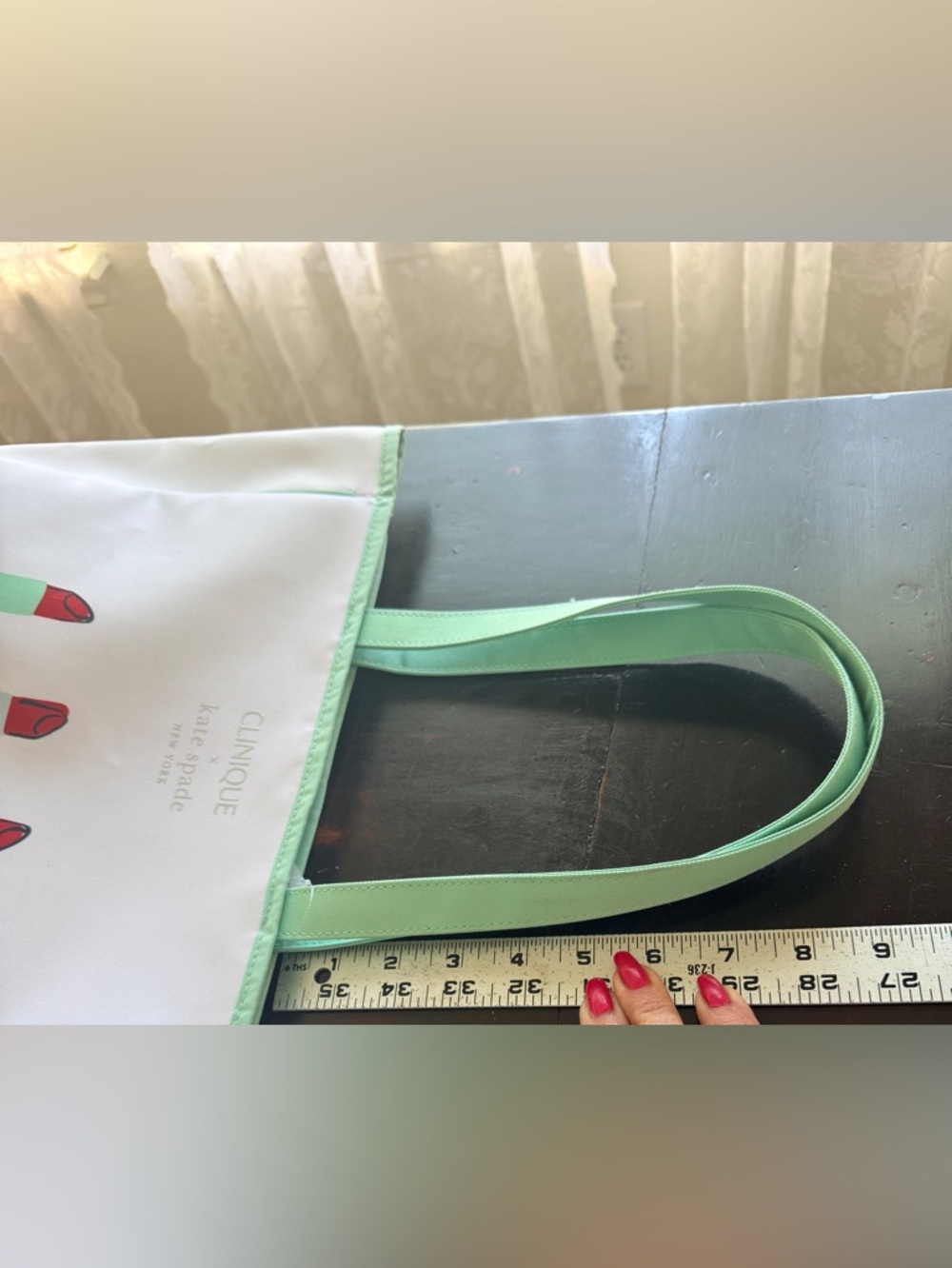 Kate Spade New York NWT + Clinique Lipstick Tote Bag Limited Edition Collab cute - Picture 10 of 10